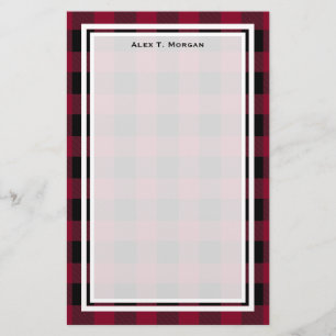 Papeterie do-it-yourself BG Buffalo a planté du Tartan noir