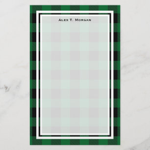 Papeterie do-it-yourself BG Buffalo Plaid Tartan Black Fores