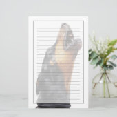 Papeterie Dobermann hurlant (Debout devant)