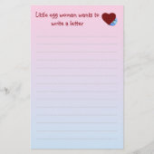 Papeterie Document écrit pour les enfants (Devant)