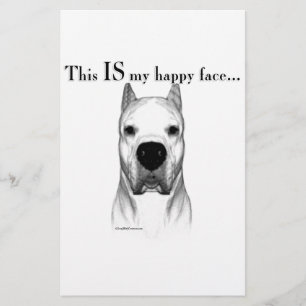 Papeterie Dogo Argentino Joyeux Visage