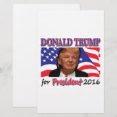 Papeterie Donald Trump (Devant / Derrière)