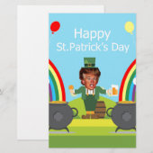 Papeterie donald trump leprechaun (Devant / Derrière)