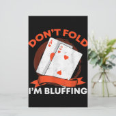 Papeterie Dont fold Poker (Debout devant)