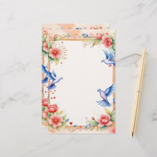 Papeterie Doses encadrées 1 (Devant/Arrière en situation)