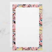 Papeterie Douceurs sur rose (Devant / Derrière)