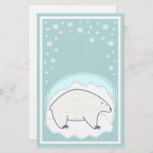 Papeterie d'ours blanc (Devant / Derrière)