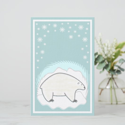 Papeterie d'ours blanc (Debout devant)