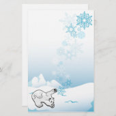 Papeterie d'ours blanc (Devant / Derrière)