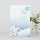 Papeterie d'ours blanc (Debout devant)