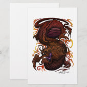 Papeterie Dragon (conception de signature) (Devant / Derrière)