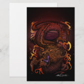 Papeterie Dragon (conception de signature) (Devant / Derrière)