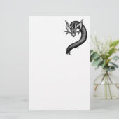 Papeterie Dragon en style tatouage (Debout devant)