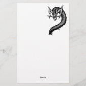 Papeterie Dragon en style tatouage (Dos)
