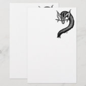 Papeterie Dragon en style tatouage (Devant / Derrière)