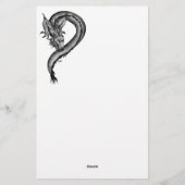 Papeterie Dragon en style tatouage (Dos)