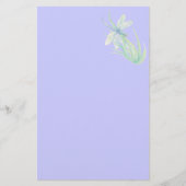 Papeterie Dragonfly originale en bleu et vert (Devant)