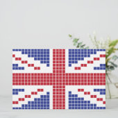 Papeterie drapeau à 8 bits d'Union Jack les Anglais (R-U) de (Debout devant)