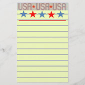 Papeterie Drapeau américain (Devant)