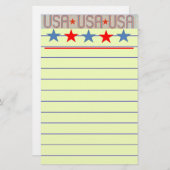 Papeterie Drapeau américain (Devant / Derrière)