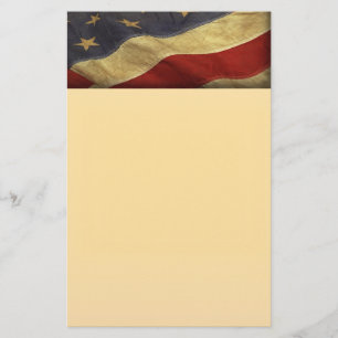 Papeterie Drapeau américain affligé
