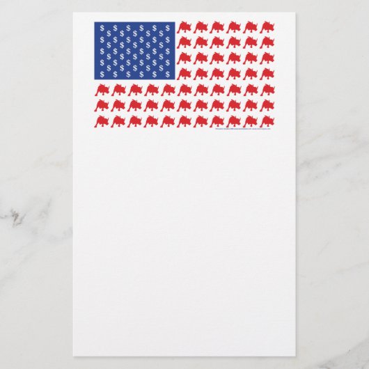 Papeterie Drapeau américain de Wall Street (Devant)
