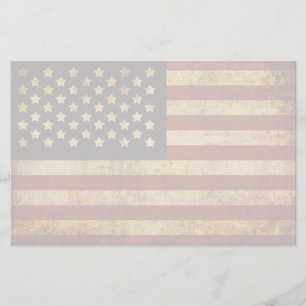 Papeterie Drapeau américain patriotique grunge vintage des