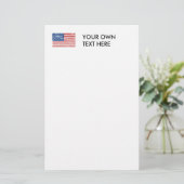 Papeterie Drapeau américain vintage (Debout devant)