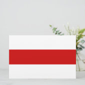 Papeterie Drapeau biélorusse (rouge et blanc) (Debout devant)