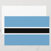 Papeterie Drapeau botswanais (Botswana) (Devant / Derrière)