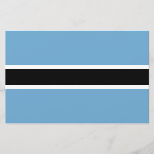 Papeterie Drapeau botswanais (Botswana) (Devant)