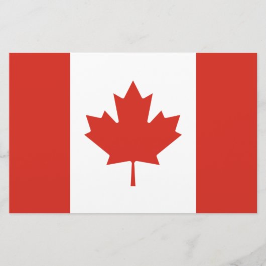 Papeterie Drapeau canadien (Feuille d'érable) (Canada) (Devant)