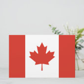 Papeterie Drapeau canadien (Feuille d'érable) (Canada) (Debout devant)