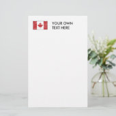 Papeterie Drapeau canadien vintage (Debout devant)