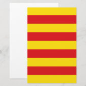 Papeterie Drapeau catalan (Catalogne) (Devant / Derrière)