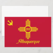 Papeterie Drapeau d'Albuquerque (Nouveau-Mexique) (Devant / Derrière)