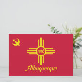 Papeterie Drapeau d'Albuquerque (Nouveau-Mexique) (Debout devant)