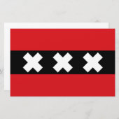 Papeterie Drapeau d'Amsterdam (Devant / Derrière)