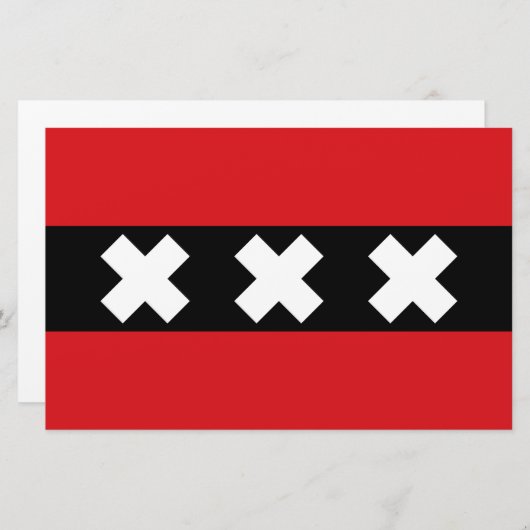 Papeterie Drapeau d'Amsterdam (Devant / Derrière)