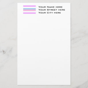 Papeterie Drapeau de fierté intersexe
