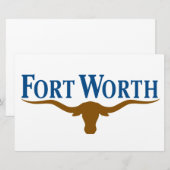 Papeterie Drapeau de Fort Worth (Texas) (Devant / Derrière)