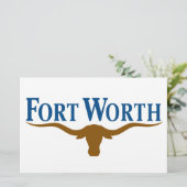 Papeterie Drapeau de Fort Worth (Texas) (Debout devant)