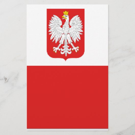 Papeterie drapeau de la pologne (Devant)