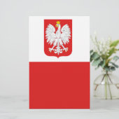 Papeterie drapeau de la pologne (Debout devant)