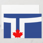 Papeterie Drapeau de la ville de Toronto (Canada) (Devant / Derrière)