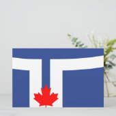 Papeterie Drapeau de la ville de Toronto (Canada) (Debout devant)