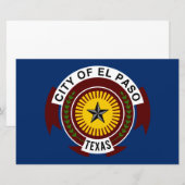 Papeterie Drapeau de la ville d'El Paso (Texas) (Devant / Derrière)