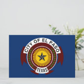 Papeterie Drapeau de la ville d'El Paso (Texas) (Debout devant)