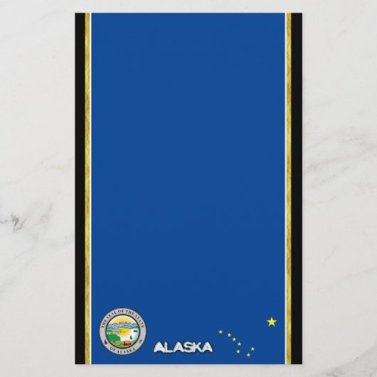 Papeterie Drapeau de l'Alaska (Devant)