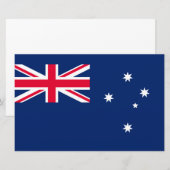 Papeterie Drapeau de l'Australie (Devant / Derrière)